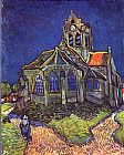 Vincent van Gogh Church of Auvers painting